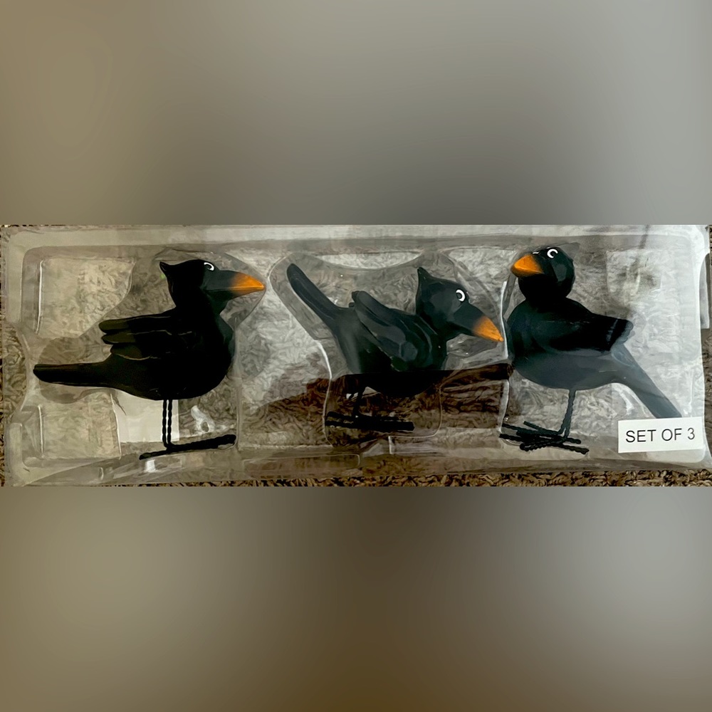 Judgemental Crows from Hobby Lobby set of 3 brand new